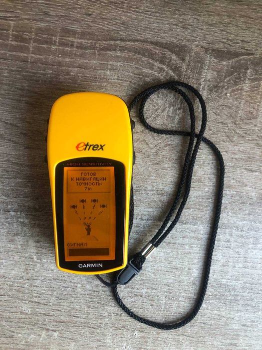 GPS навигатор Garmin eTrex H, отличное состояние , НА РУССКОМ