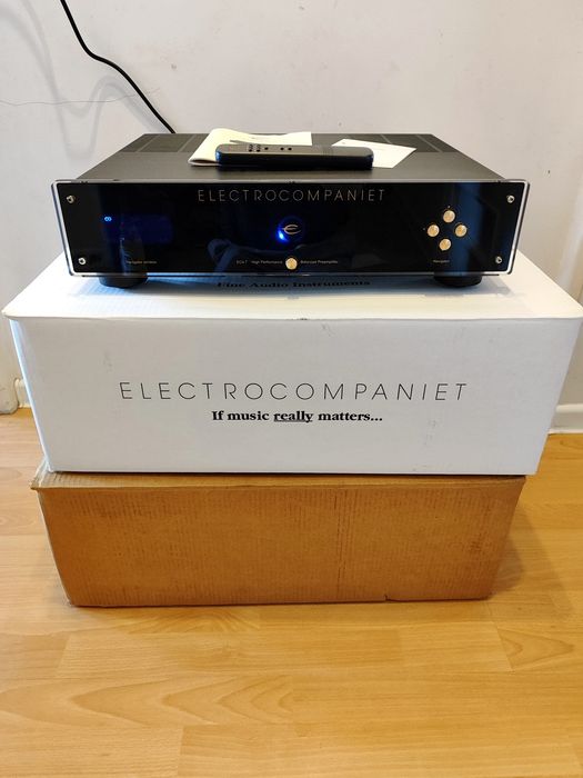 Electrocompaniet przedwzmacniacz 4.7 XLR fabryczny komplet pilot 2 kartony  JAK NOWY