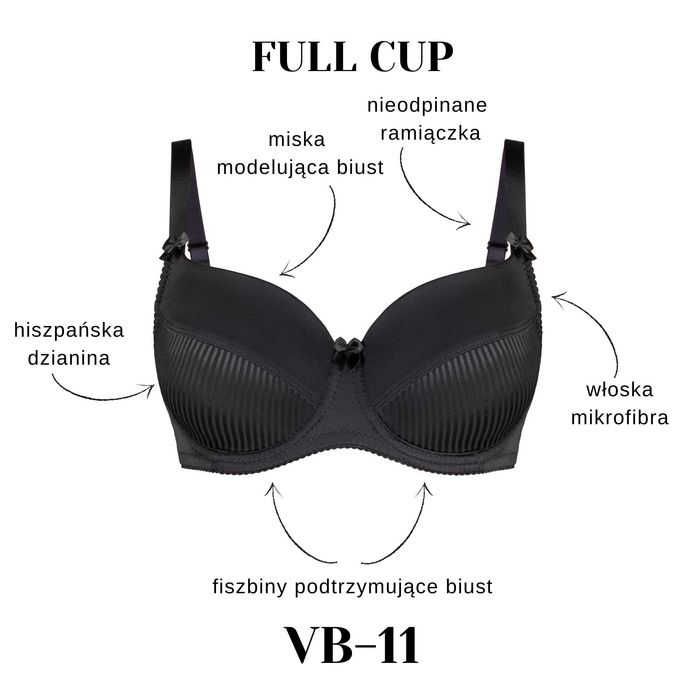 Vena VB-11 Max Biustonosz 80I Czarny