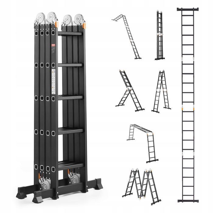 Drabina wielofunkcyjna VEVOR 7 W 1 5.8M nośność 150KG