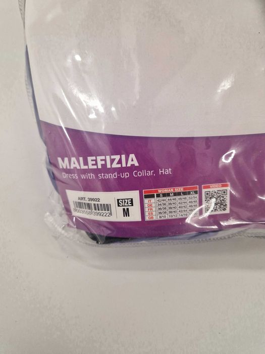 Fantasia de Halloween Maléfica – Tamanho M, Usada Apenas 1 Vez!