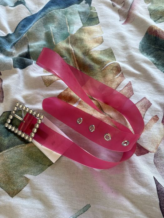 Różowy pasek z kryształkami H&M, rozmiar XS