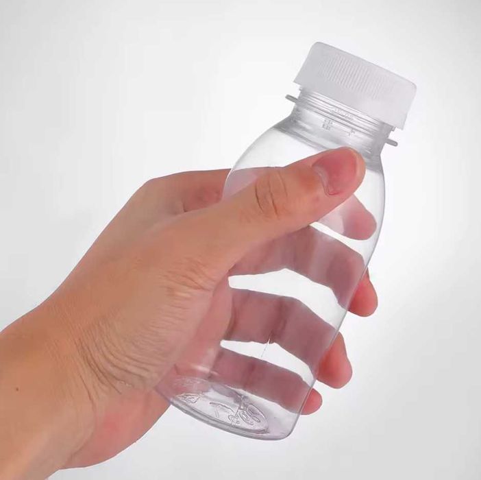 Przezroczysta, plastikowa butelka na napoje / przetwory (250ml, 300ml)