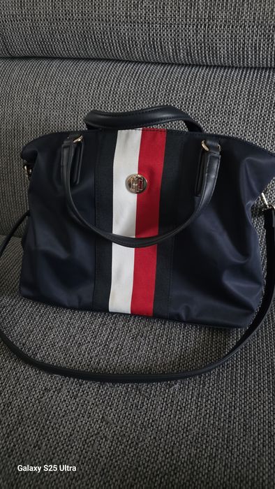 Torebka Tommy Hilfiger Poppy Datchel Corp- granatowa /oryginał/