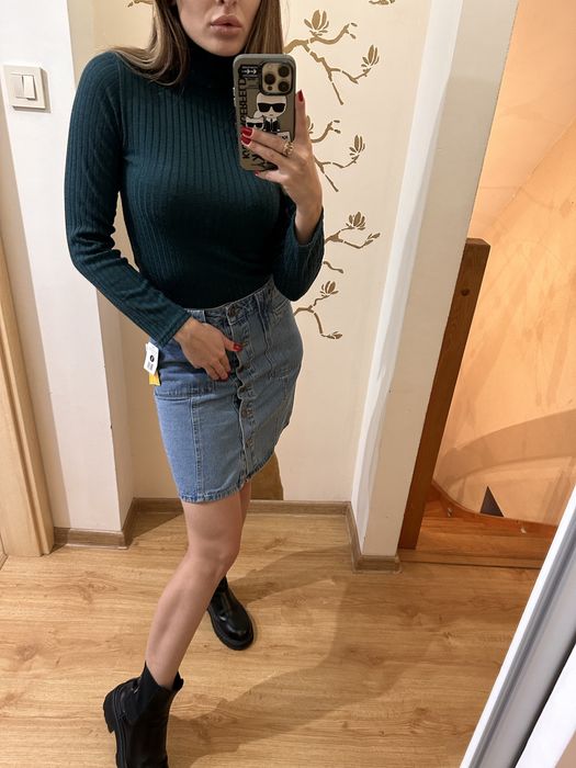 Golf / sweterek butelkowa zieleń