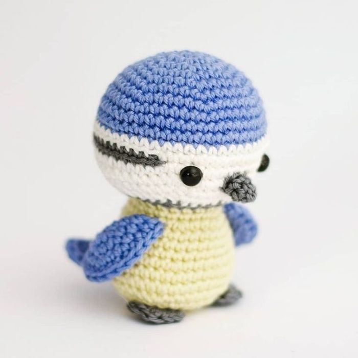 Іграшка м'яка, В'язана іграшка, Синичка