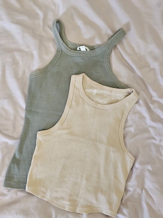 Майка топ в рубчик H&M лонгслів