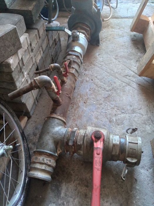 Pompa wraz z silnikiem 4 kW i osprzętem