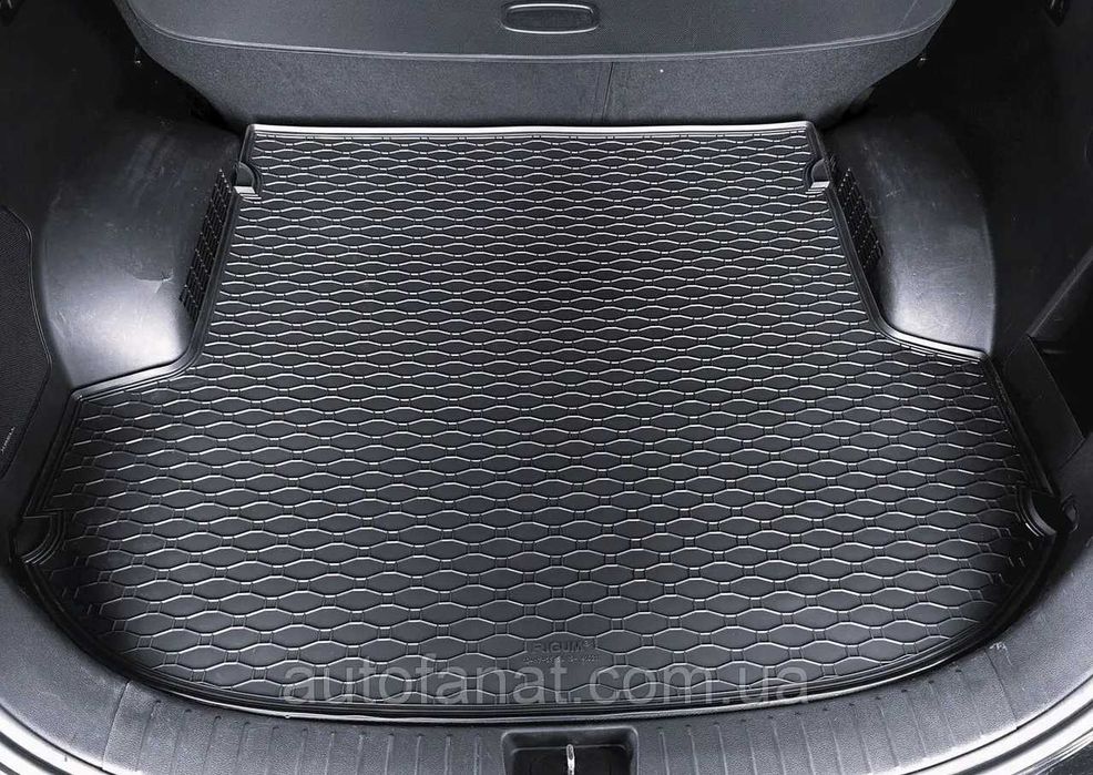 Hyundai Santa Fe з 2018– Коврик у багажник | Резиновий гумовий | Чехія