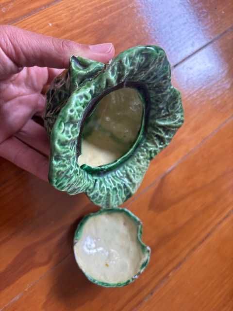 Açucareiro Majolica Couve