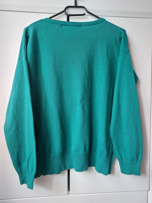 Zielony sweter damski Zara rozmiar M