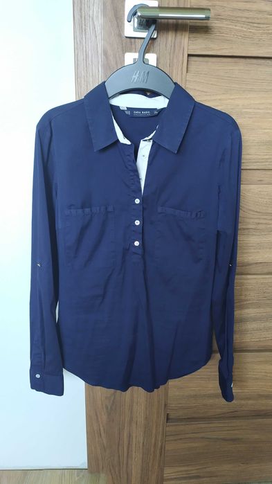 Zara - granatowa koszula r. XS