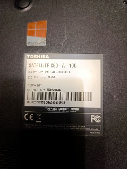 Toshiba Satellite 8gb Ram, 2 Dyski, Nowa bateria