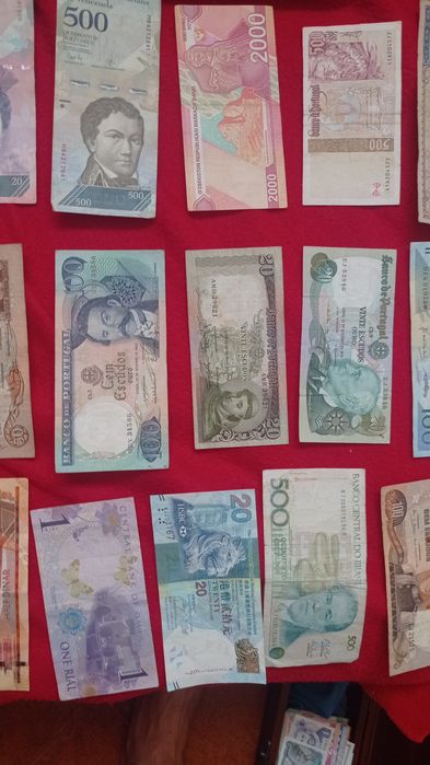 Lote de notas de vários países