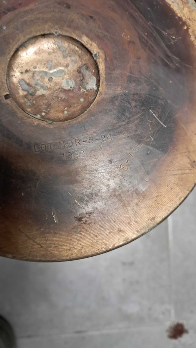 Łuska artyleryjska mosiężna_ wazon_105mm-1962r