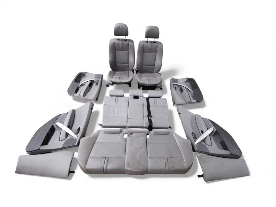 Wnetrze fotele BMW X3 E83 szare mysie elektryczne