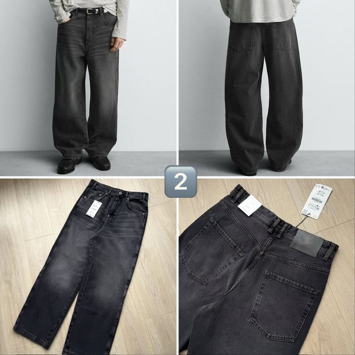 Чоловічі Джинси ZARA, BERSHKA, PULL&BEAR Широкі Широкие Мужские Джинсы Новые Черные Нові