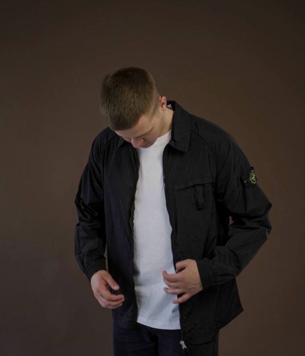 БЕЗ ПЕРЕДОПЛАТИ | STONE ISLAND NYLON овершот куртка стон айленд нейлон