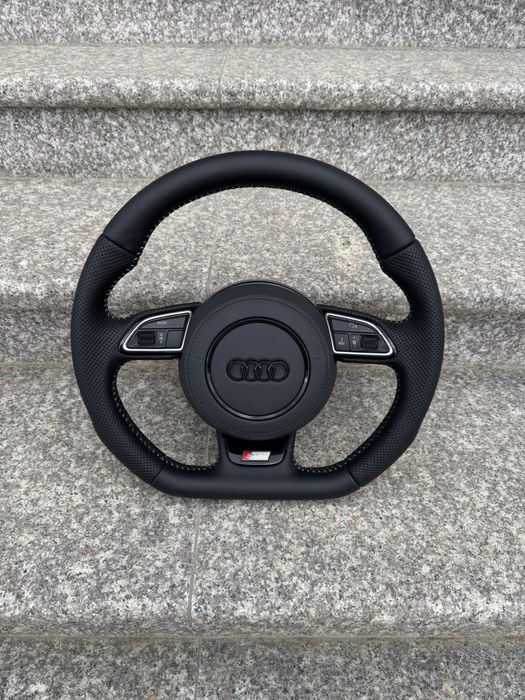 Kompletna Kierownica Ścięta S Line Audi A6 C7 A7 A4 B8 A5 A3 8V z airbagiem