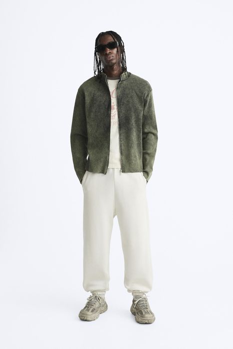 Кофта Zara в винтажном стиле , в рубчик