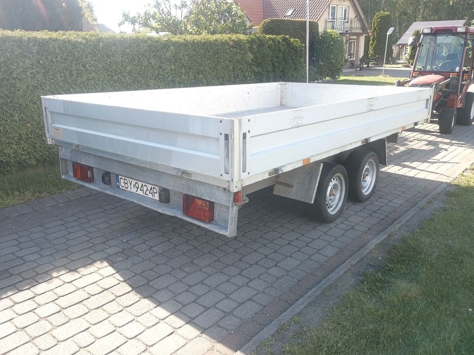 Przyczepa platforma laweta do minikoparki DMC 3500