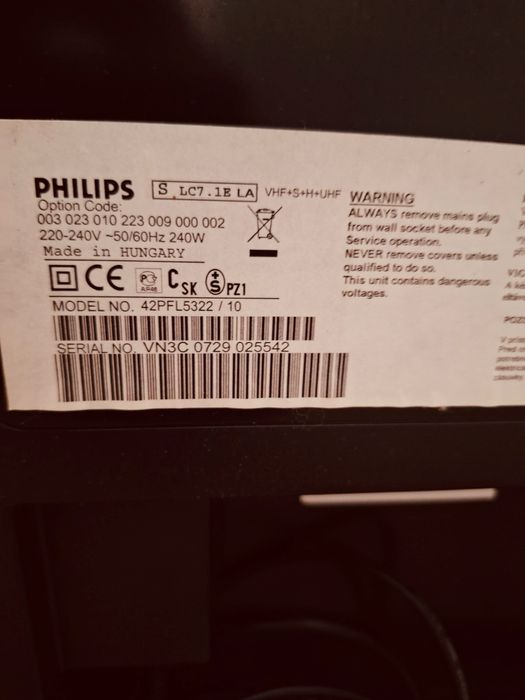 Telewizor Philips 42 cale Na sprzedaz