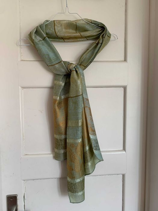 Écharpe motivos egípcios, brilhante, 49 x 172 cm