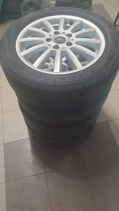 Koła alu Audi  z oponami letnimi  Firestone  Roadhawk 205x55x16