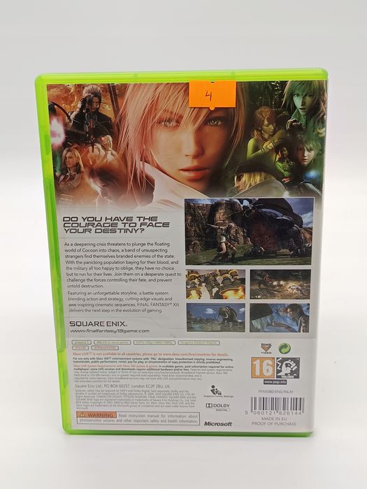 final fantasy xiii xbox 360 używana microsoft xbox 360