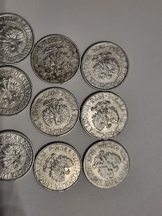 50 groszy 1957 oraz inne roczniki epoka PRL
