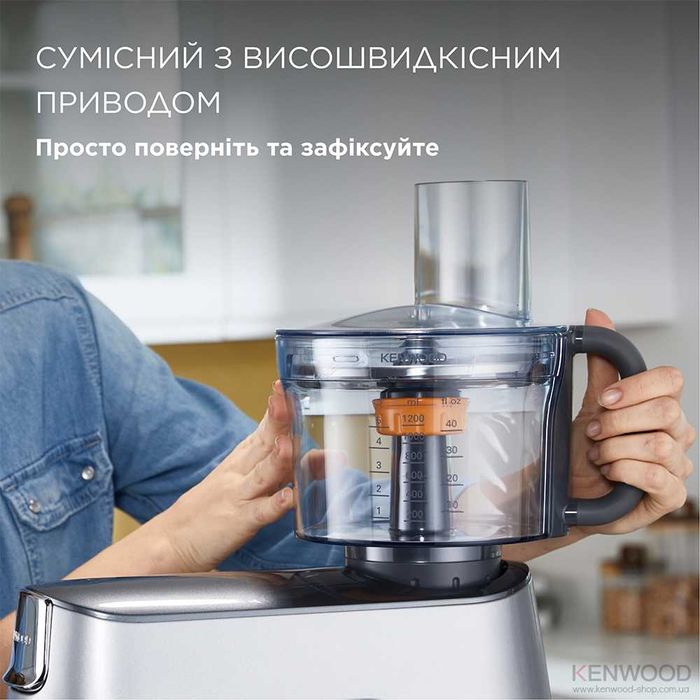 Насадка фуд-процесор KenwoodKAH65.000 (6дисків+ніж+наріз кубиками)дост