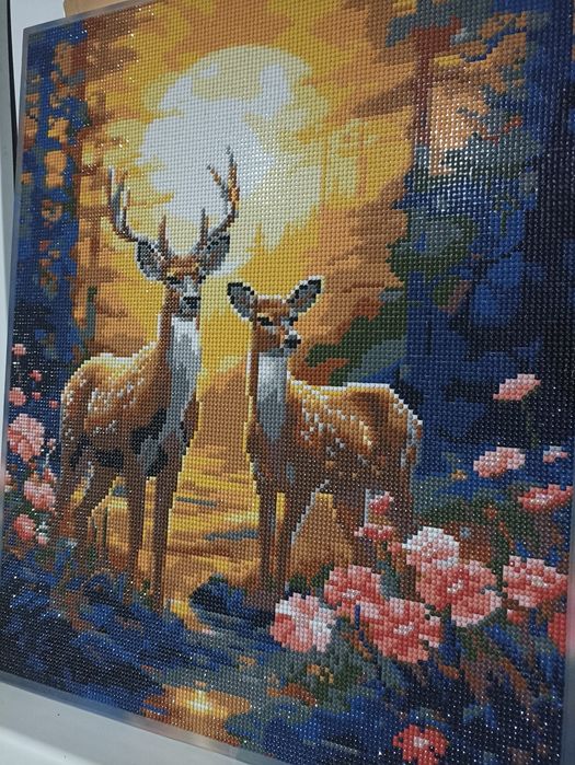 Картина з алмазів "Олені"