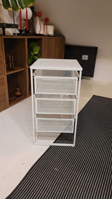 Komoda LENNART Ikea biała stalowa
