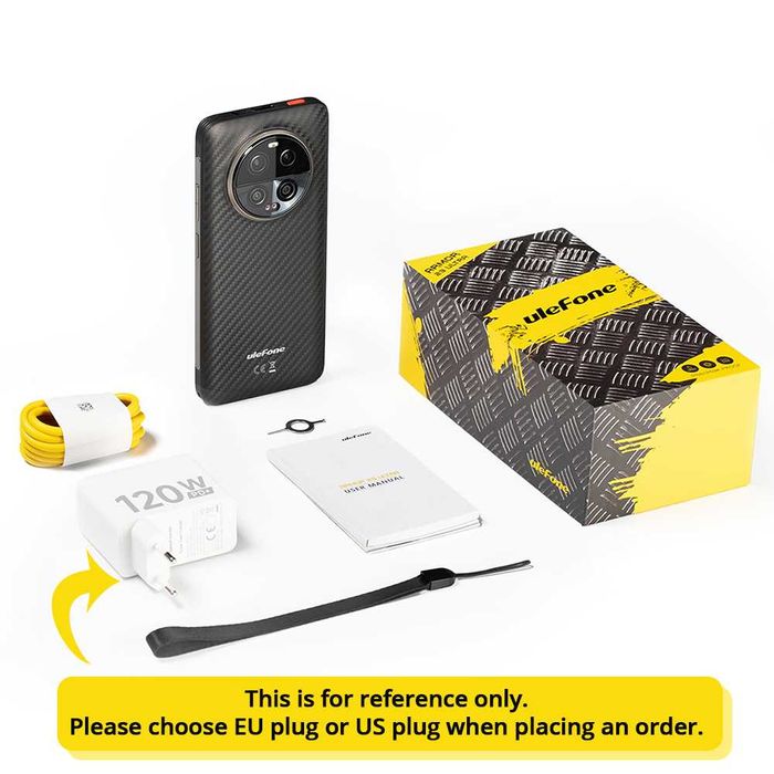 UleFone Armor 23 ULTRA, 24/512Gb, D8020 5280мАч 120W + чехол в подарок