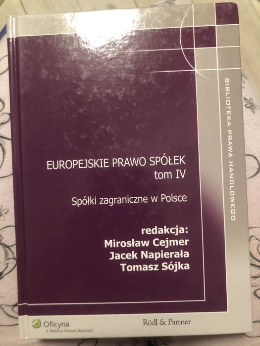 Książka europejskie prawo spółek tom 4