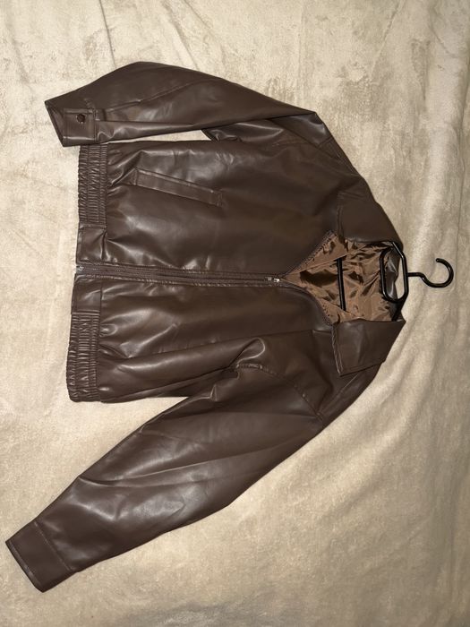 Джемпер з екошкіри