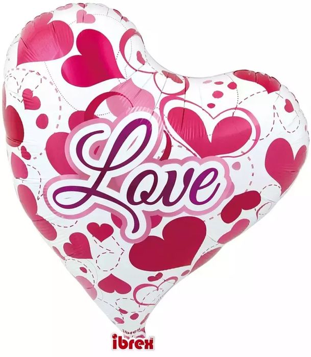 Balon Foliowy, Serce Love (35 Cm). Nowy Produkt