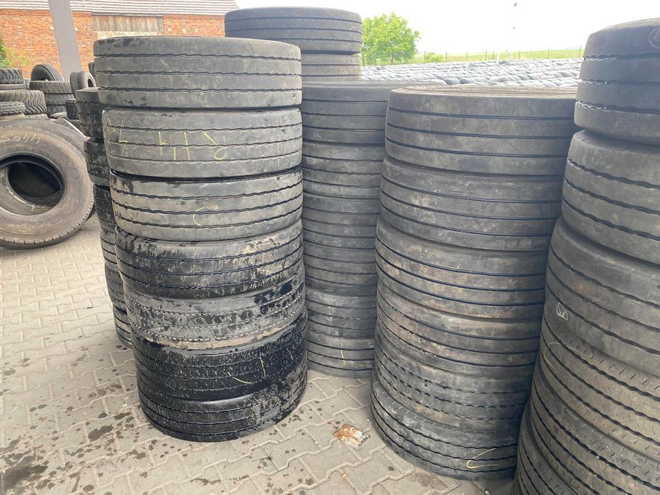Opony używane ciężarowe Pogłębiane 235/75R17.5 DUŻA ILOŚĆ RÓŻNE MARKI