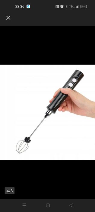 USB Spieniacz do mleka Trzepaczka do jajek Mikser Blender czarny