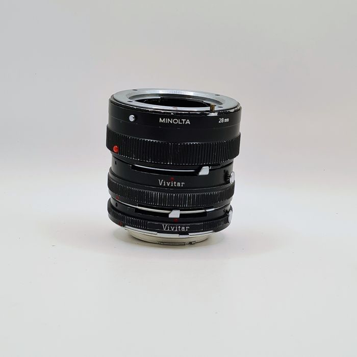 Zestaw makro Minolta/ Vivitar  12+20+28mm – pełny komplet!