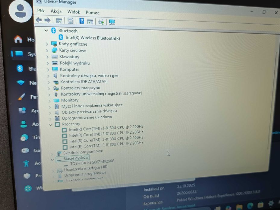 Laptop Toshiba Satellite Pro A50-E  sprawny 100% dobra bateria, szybki i lekki