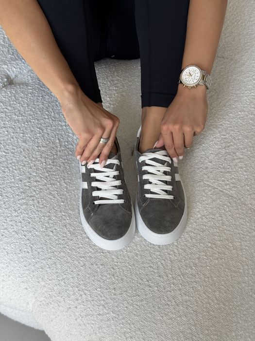 Кеди з натуральної замші