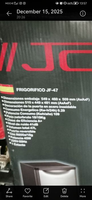 Frigobar JOCEL JF-47
