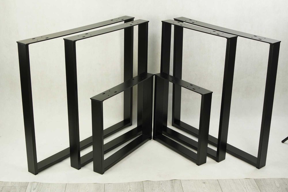 STÓŁ LOFT DO SALONU jadalni kuchni - Metalowe Nogi + Blat - prosty, solidny