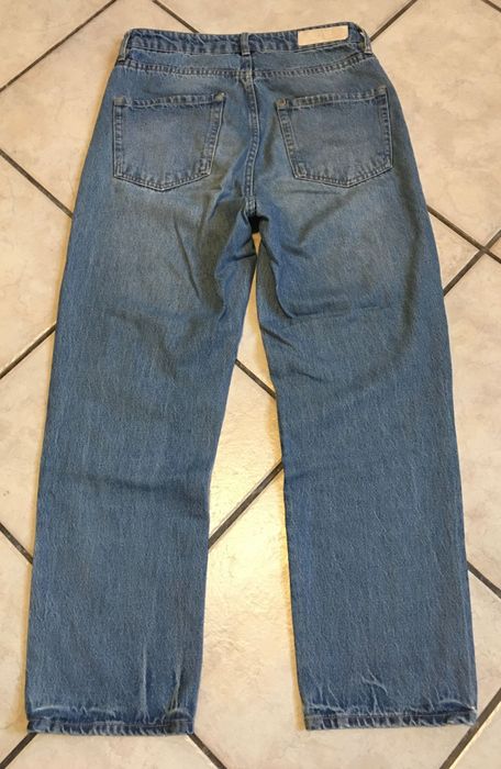 Spodnie denim H&M Straight roz 36