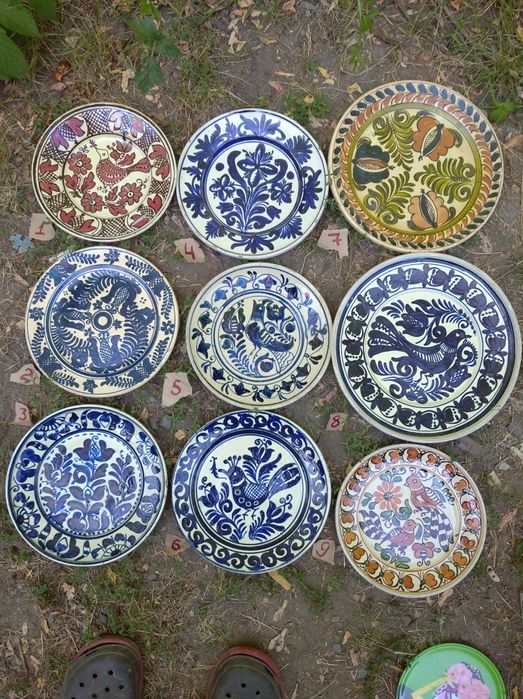 Тарілки настінні,довоєнні і 50-х,60-х,до 80-х,народні і фабричні .
