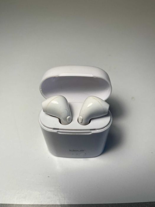 Auriculares sem fios ideus brancos bluetooth