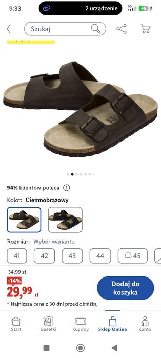 Klapki męskie esmara MEN 46