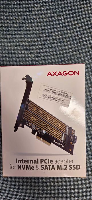 Adapter PCI Axagon do NVMe & SATA M.2 SSD
