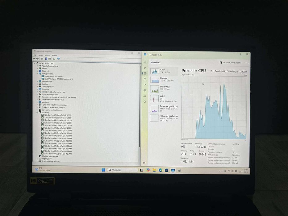 Acer Nitro 5 Rtx 3060 tgp 140W 165Hz